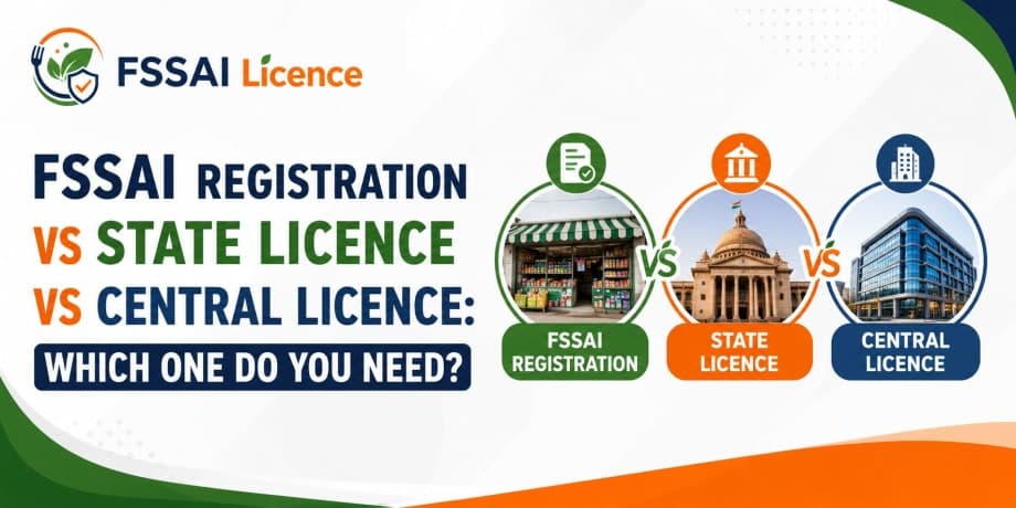 FSSAI Registration vs State Licence vs Central Licence: Which One Do You Need?