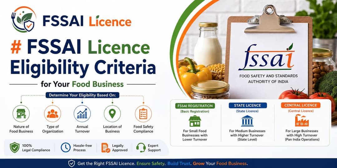 FSSAI Licence Eligibility Criteria for Your Food Business